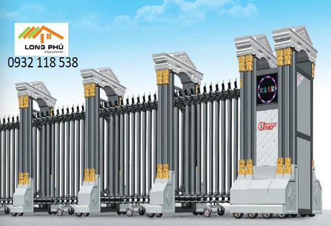 Cổng xếp nhôm LP02