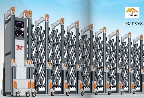 Cổng xếp nhôm LP03