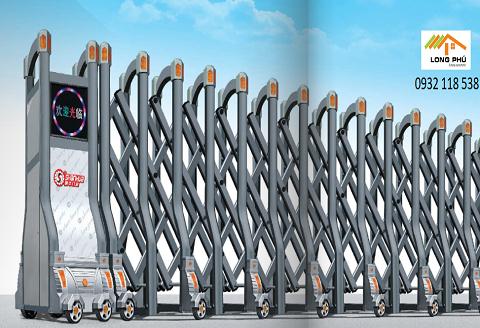 Cổng xếp nhôm LP04