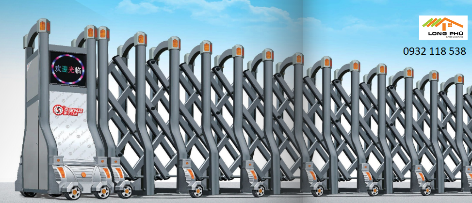 Lắp đặt cổng xếp tự động tại NGhệ An giá rẻ