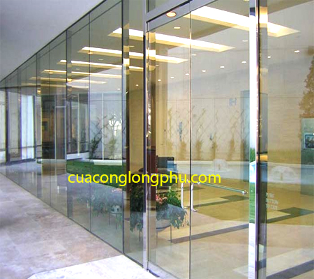 Cửa kính cường lực tự động tại Thanh Hóa