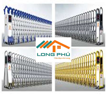 Phân phối, lắp đặt cổng xếp hợp kim nhôm nhập khẩu Thanh Hóa