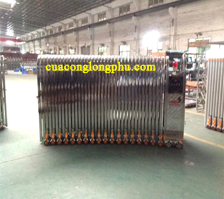 Phân phối và lắp đặt cổng xếp inox tự động tại miền Bắc